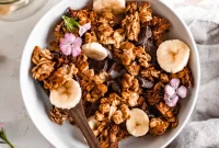Comforting Oil Free Banana Bread Granola