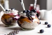 Dreamy Overnight Peanut Butter and Jelly Chia Pudding Vegan