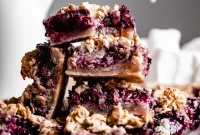 Wholesome Vegan Blueberry Crumble Bars