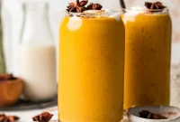 Plant-Based Pumpkin Pie Protein Smoothie Without Banana