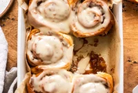 Warm And Gooey Mini Vegan Apple Cinnamon Rolls