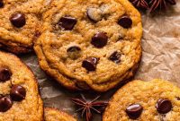 Effortless Vegan Pumpkin Chocolate Chip Cookies