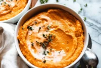 Velvety Vegan Pumpkin Sweet Potato Soup