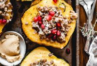 Plant-Powered Lentil Quinoa Stuffed Acorn Squash