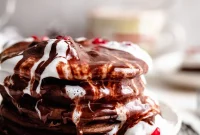 Decadent Gluten Free Vegan Chocolate Pancakes
