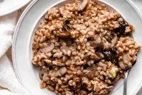 Dreamy Instant Pot Vegan Mushroom Risotto