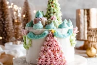 Spectacular Vegan Christmas Tree Cake