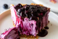 Fırınsız ve Pratik Vegan Yaban Mersinli Cheesecake: Tofu ve Kuruyemişsiz Lezzet