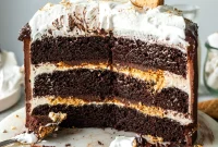 Shockingly Moist Vegan S’mores Cake