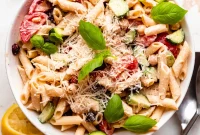 Light and Fresh Vegan Pasta Salad No Mayo