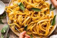 Velvety Vegan Pumpkin Pasta Easy Nut Free Gluten Free