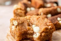 Heavenly Soft and Chewy Vegan Snickerdoodle Blondies