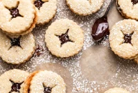 Soft and Simple Vegan Nutella Linzer Cookies