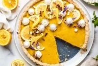 Simple Wholesome Gluten-Free Vegan Lemon Tart