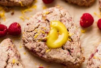 Zesty Lemon Raspberry Vegan Gluten Free Scones