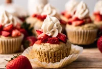 Effortless Gluten-Free Vegan Strawberry Shortcake Cupcakes