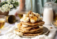 Simple Plant Based Gluten Free Banana Pancakes