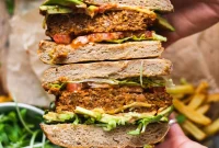Delicious Grill Ready Vegan Lentil Mushroom Burgers