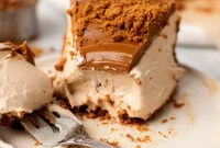 Effortless Vegan Biscoff No-Bake Cheesecake