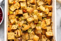Effortless Buttery Herb Vegan Stuffing