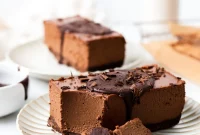 Decadent Vegan Mocha Chocolate Mousse Bars Gluten-Free