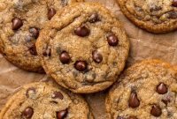 Golden Brown Butter Vegan Chocolate Chip Cookies Small Batch