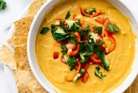 Cheesy Vegan Queso in 5 Minutes No Cashews No Tofu