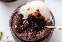 Warm Fudgy Vegan Nutella Mug Cake