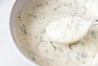 Quick Zesty Dairy Free Lemon Dill Sauce