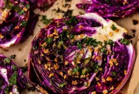 Deliciously Crispy Roasted Red Cabbage