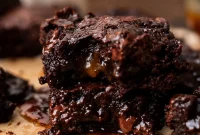 Decadent Vegan Brown Butter Caramel Swirl Brownies