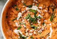 Velvety Garlic Tomato Spinach Butter Beans