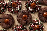 Decadent Vegan Chocolate Blossom Cookies