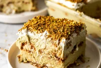 Ultra Creamy Vegan Pistachio Tiramisu