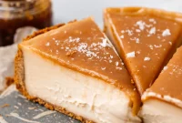Easy Indulgent Vegan Salted Caramel Cheesecake Free From Nuts Coconut Tofu