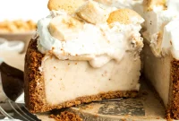 Caramelized Brown Butter Banana Pudding Cheesecake (Eggless & Dairy-Free)