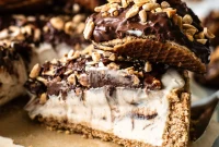 Creamy Dairy Free No Bake Choco Taco Cheesecake