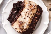 Plant-Powered Brookie Basque Cheesecake Bars for Small Cravings