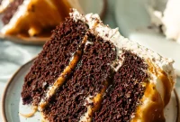 Decadent One-Bowl Vegan Chocolate Caramel Cake