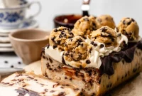 Small Batch Vegan Molten Cookie Dough Cheesecake