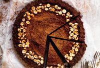 Decadent Vegan Chocolate Hazelnut Tart