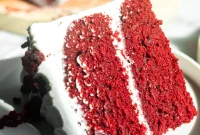 Velvety Smooth One Bowl Vegan Red Velvet Cake with Tangy Cream Cheese Frosting