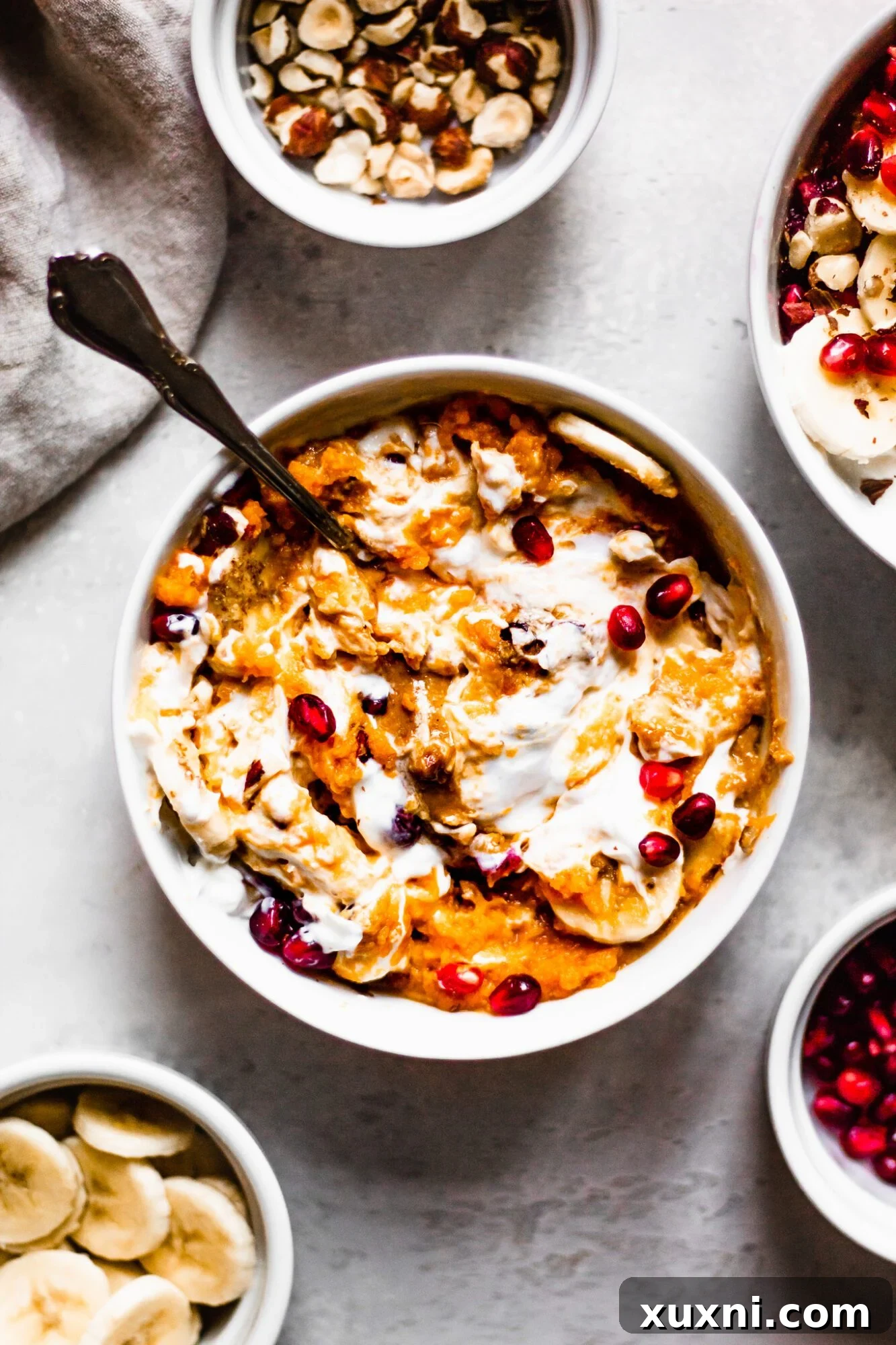 mixed sweet potato bowl