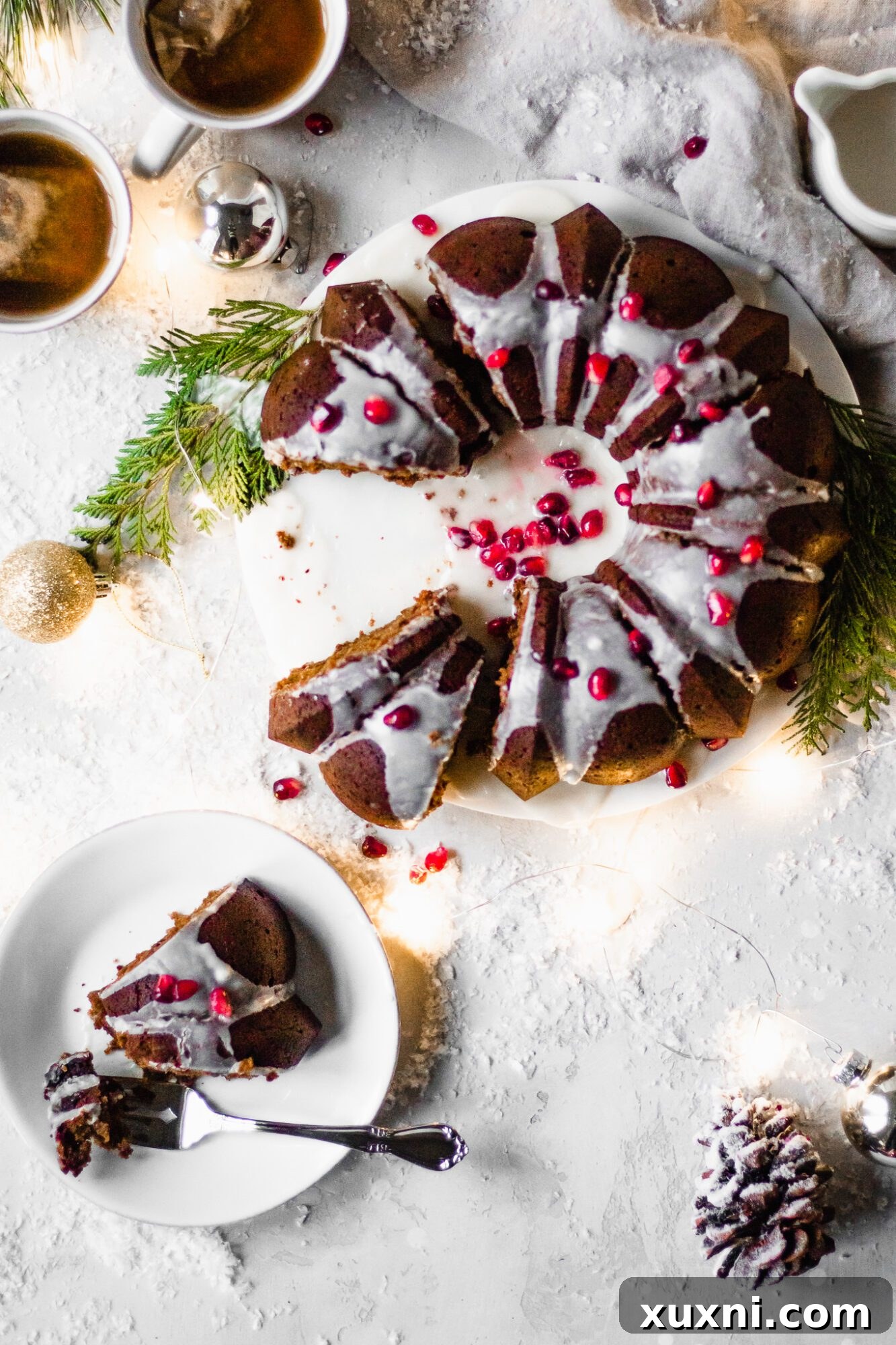 slices of bundt cake