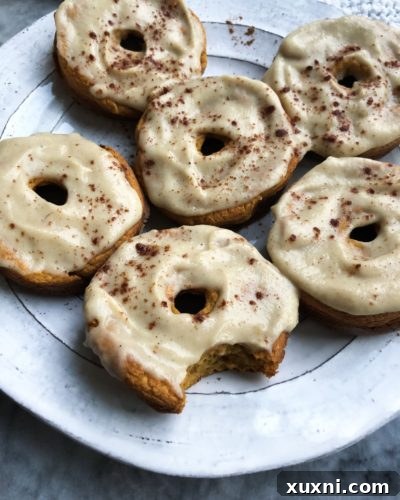 Paleo Pumpkin Donuts with Sweet Potato Chai Frosting