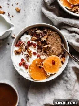 grain free hot cereal bowl with coffee