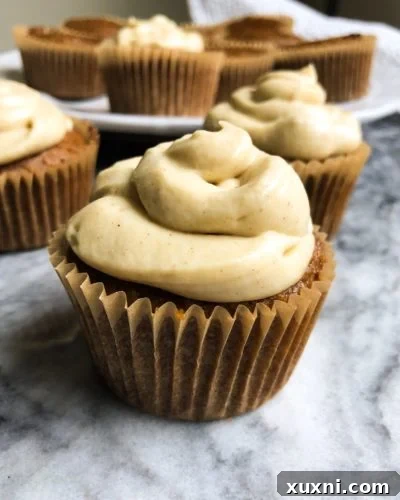 Paleo Pumpkin Cupcakes with Cream Cheese Frosting