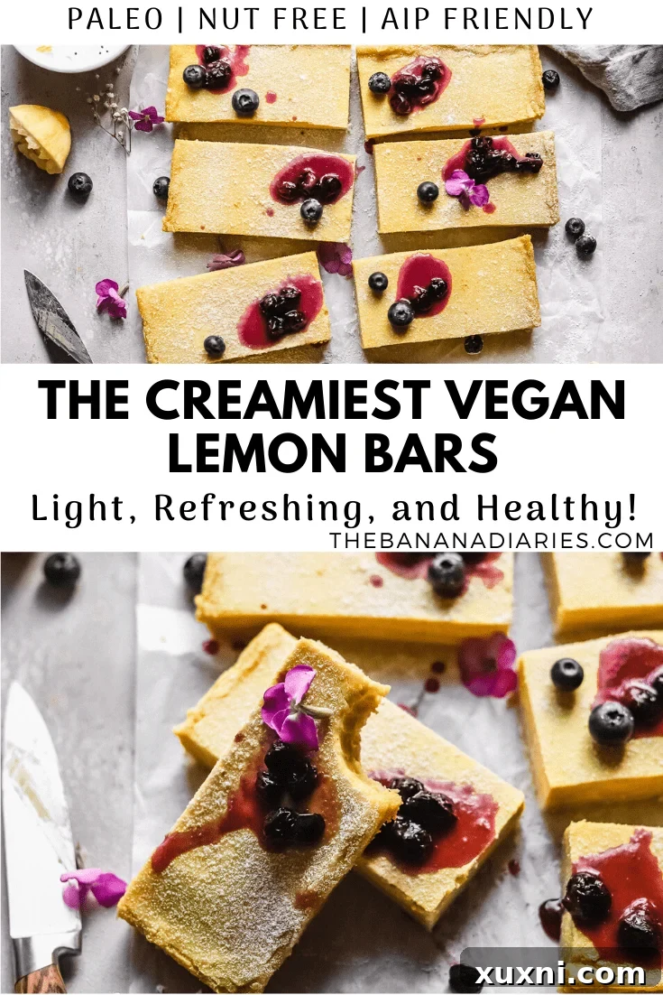 pinterest image for lemon bars