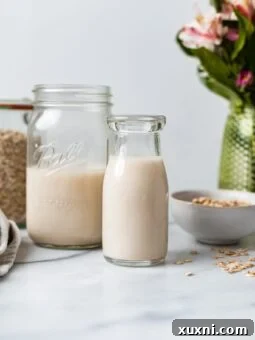 homemade oat milk for a non-slimy texture