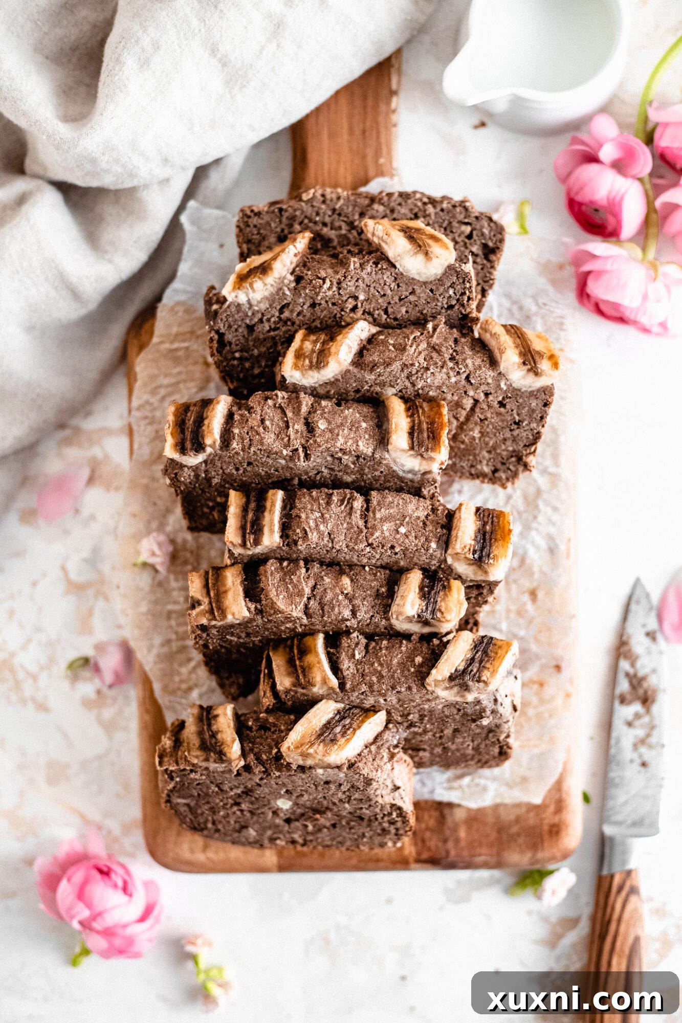 Effortless One-Bowl Vegan Gluten-Free Banana Bread 11 several slices of banana bread